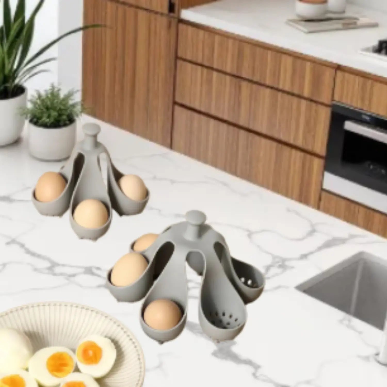 CUISEUR À OEUFS EN SILICONE │ SUPPPORT-VAPEUR Paradis Cuisine