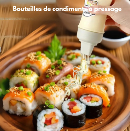 Distributeur de sauce à 5 trous condiments