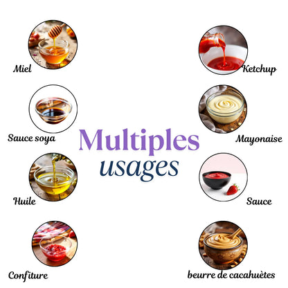 Distributeur de sauce à 5 trous multifonction