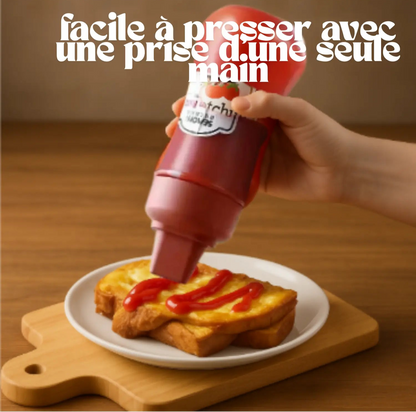 Distributeur de sauce à 5 trous une main