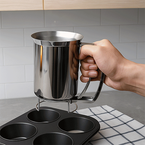 Entonnoir à piston inox gif - Paradis Cuisine