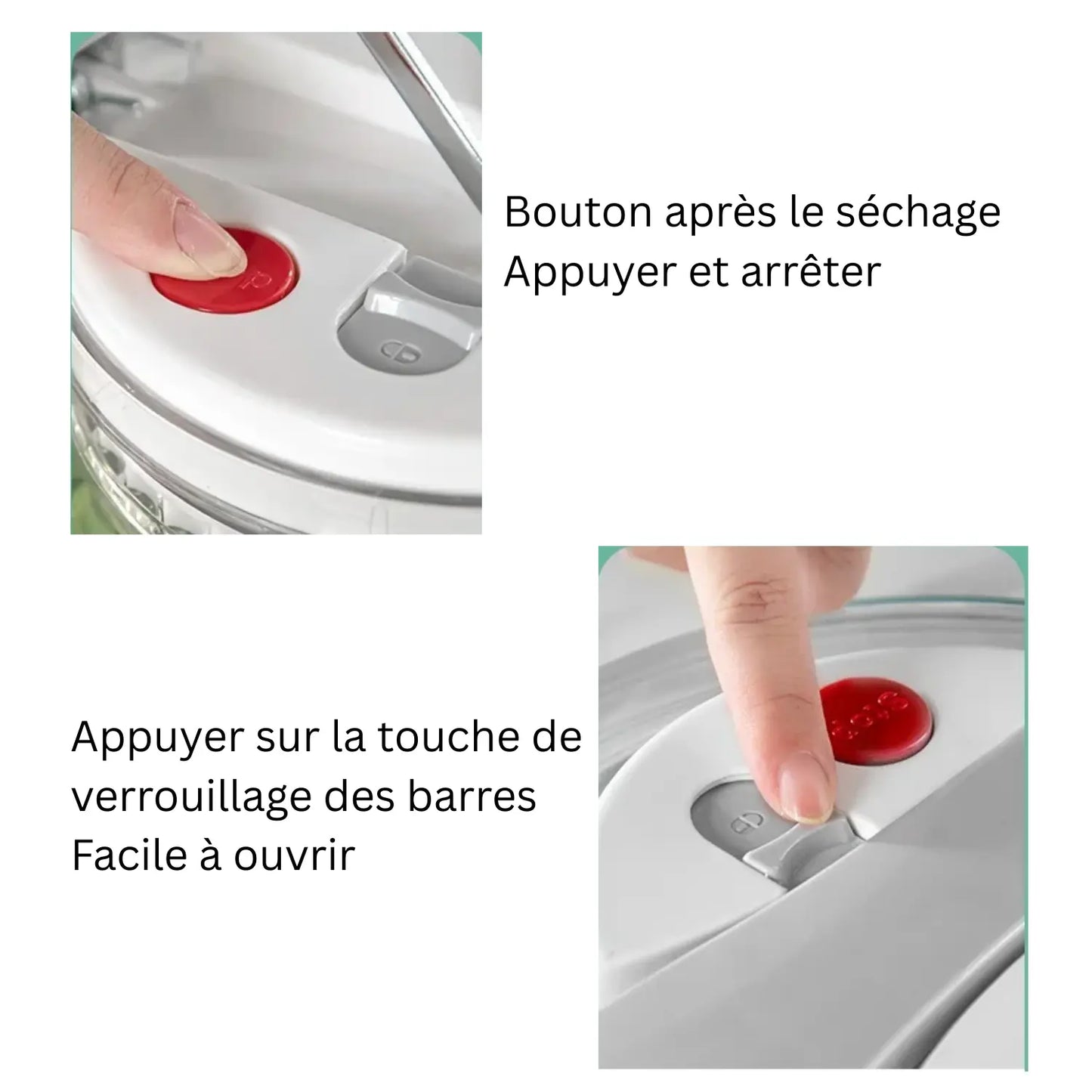 ESSOREUSE À SALADE (PISTON) │ PISTON-SPINNER Paradis Cuisine