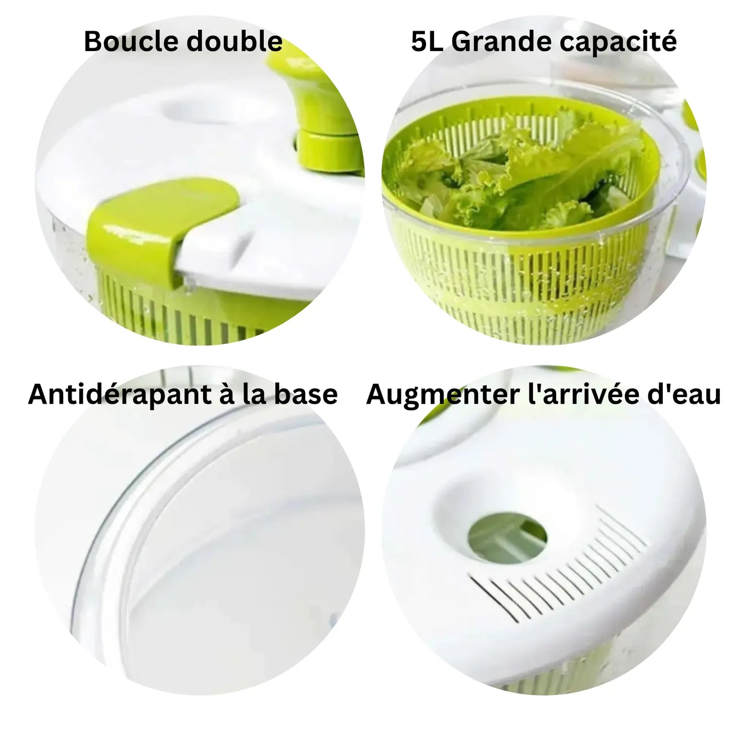 ESSOREUSE À SALADE  AVEC POIGNÉE │LEGU-DEHYDRATOR Paradis Cuisine