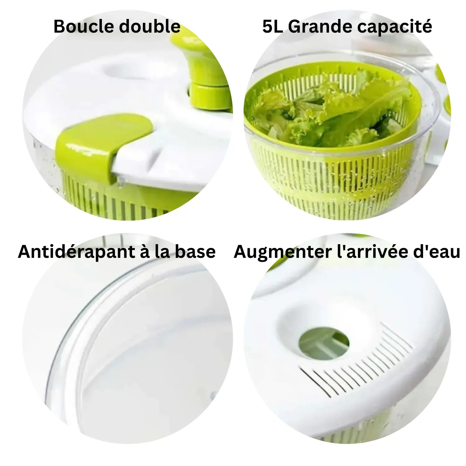 ESSOREUSE À SALADE  AVEC POIGNÉE │LEGU-DEHYDRATOR Paradis Cuisine