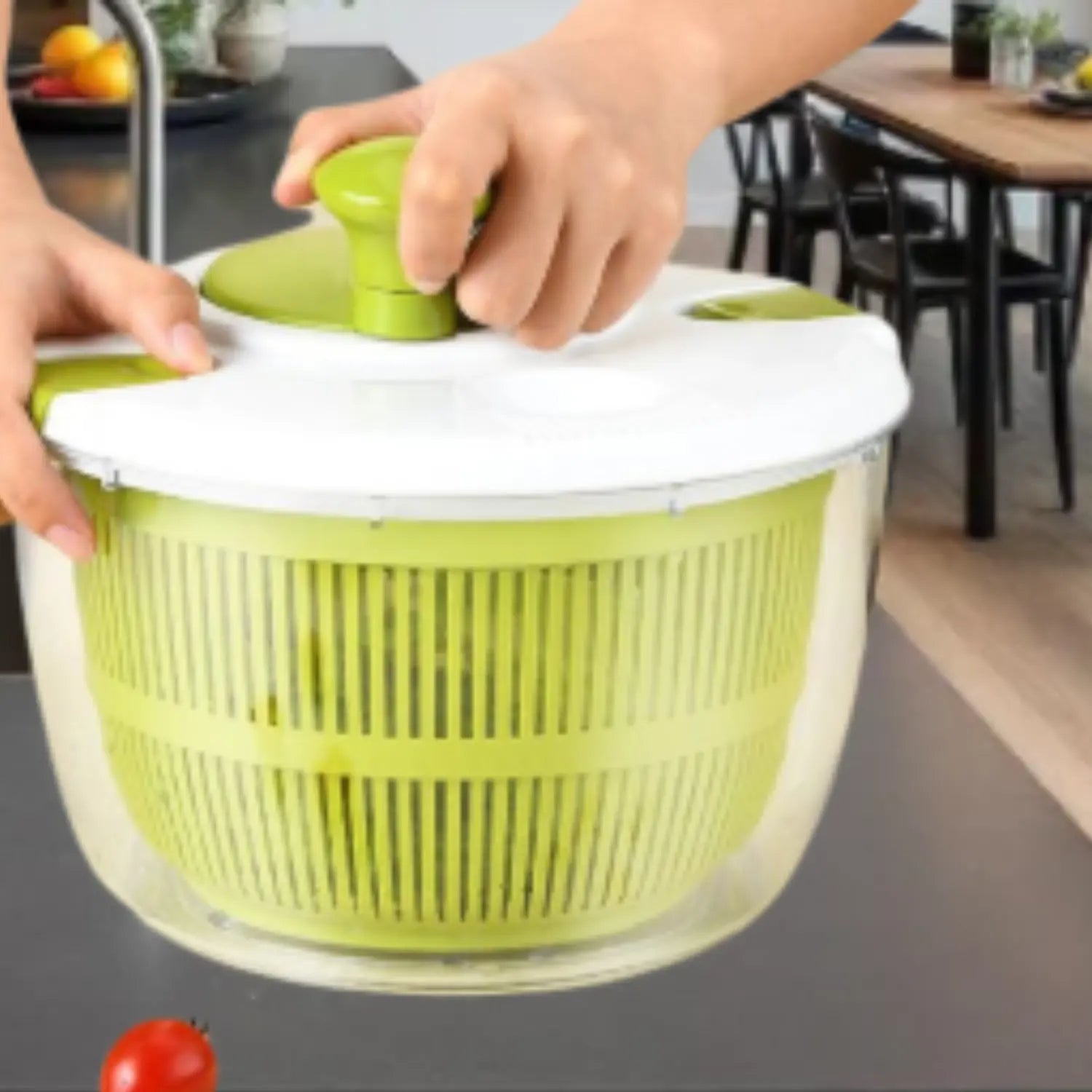 ESSOREUSE À SALADE  AVEC POIGNÉE │LEGU-DEHYDRATOR Paradis Cuisine