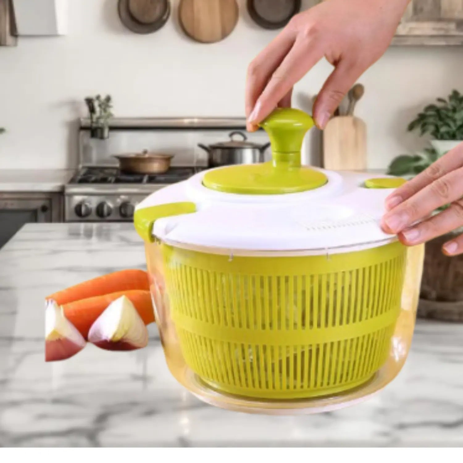 ESSOREUSE À SALADE  AVEC POIGNÉE │LEGU-DEHYDRATOR Paradis Cuisine