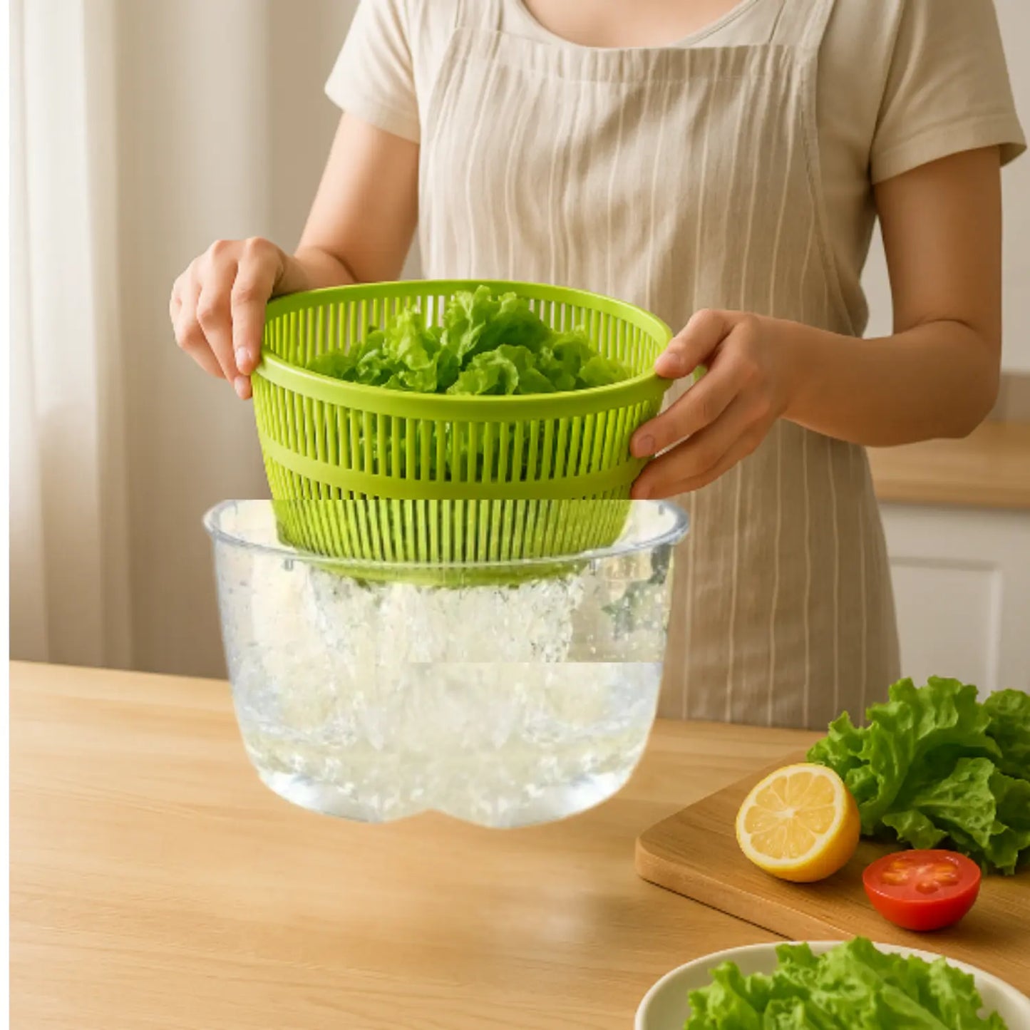 ESSOREUSE À SALADE  AVEC POIGNÉE │LEGU-DEHYDRATOR Paradis Cuisine