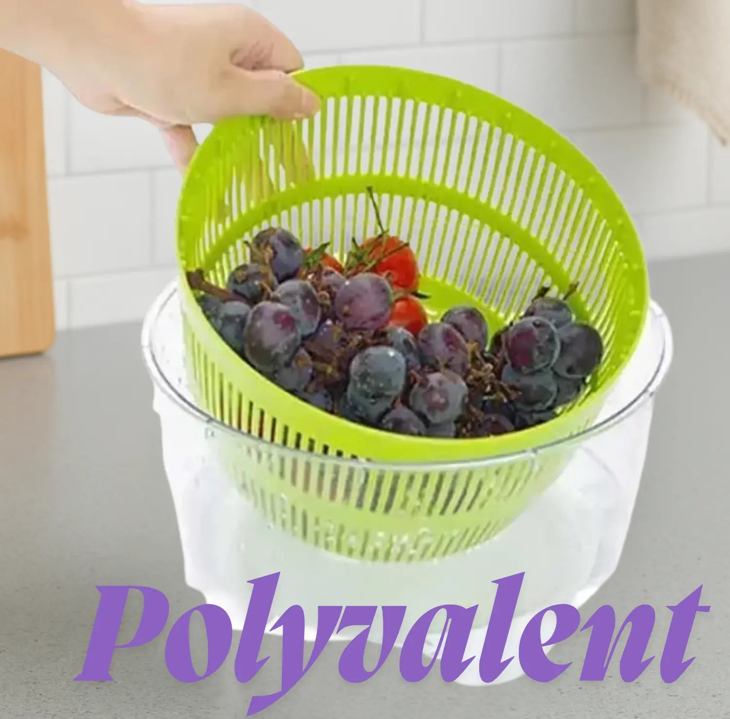 ESSOREUSE À SALADE  AVEC POIGNÉE │LEGU-DEHYDRATOR Paradis Cuisine