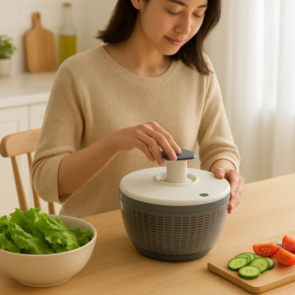 Essoreuse à salade en fonction