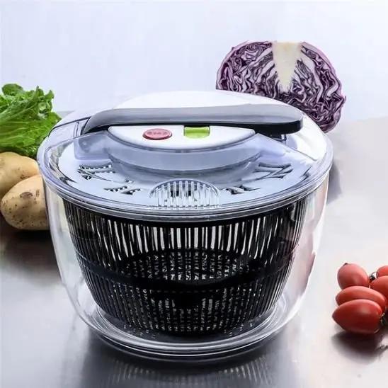 Essoreuse à salade rotation par levier demo - Paradis Cuisine