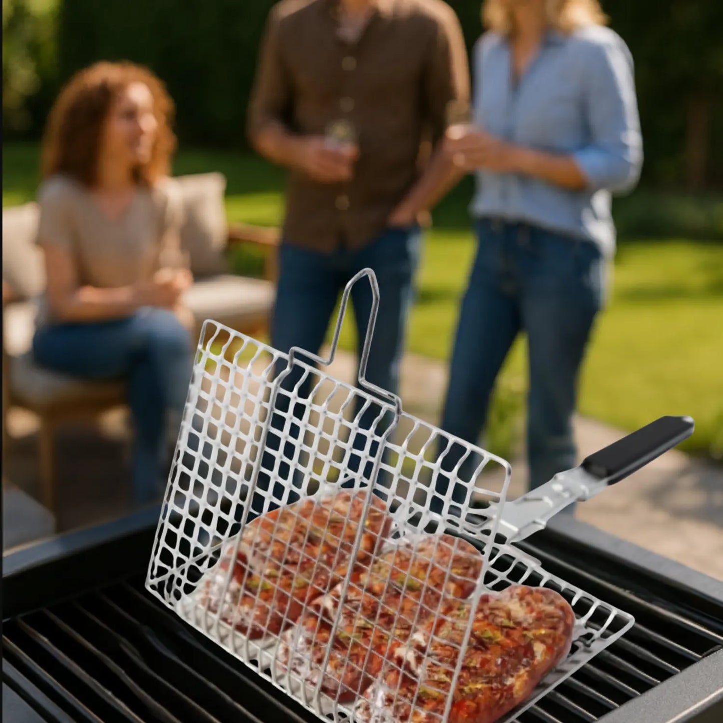 GRILLE POUR BARBECUE PORTATIVE │ PORTABLE BBQ GRILL - Paradis Cuisine