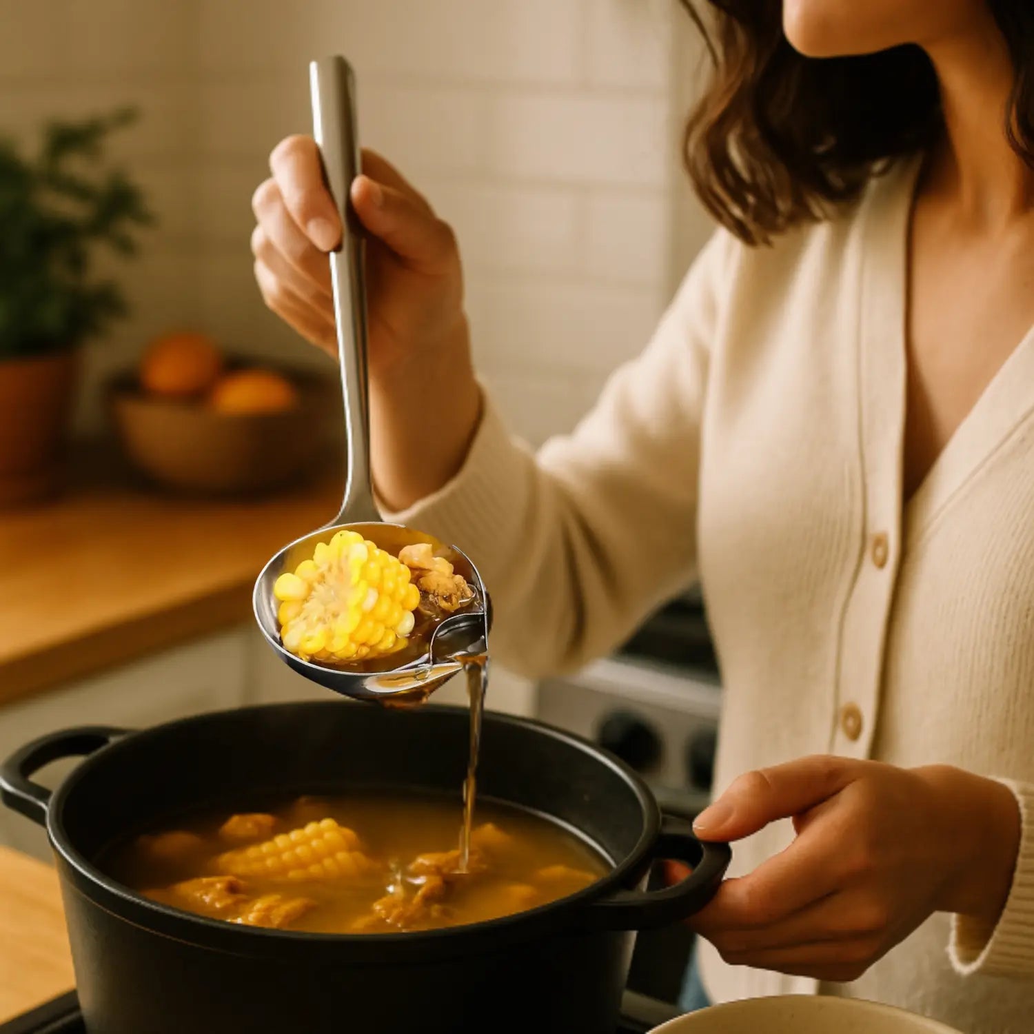 Louche  intelligente soupe
