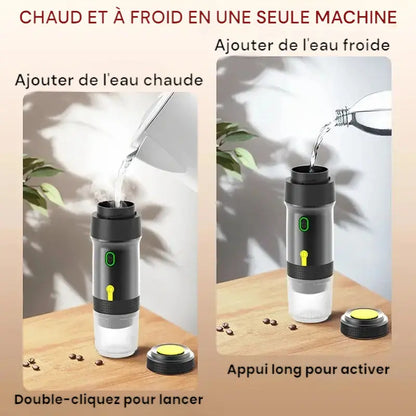 Machine a cafe portable chaud et froid