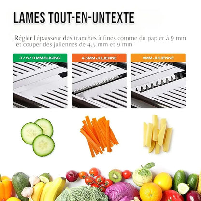 Mandoline Japonaise diff coupes