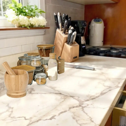 Mortier Pilon Bambou Ail comptoir