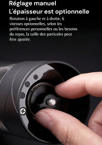 Moulin a sel et poivre electrique reglage manuel