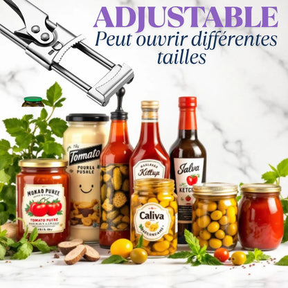 Ouvre bocal réglable en  acier-Bocal opener - Paradis Cuisine