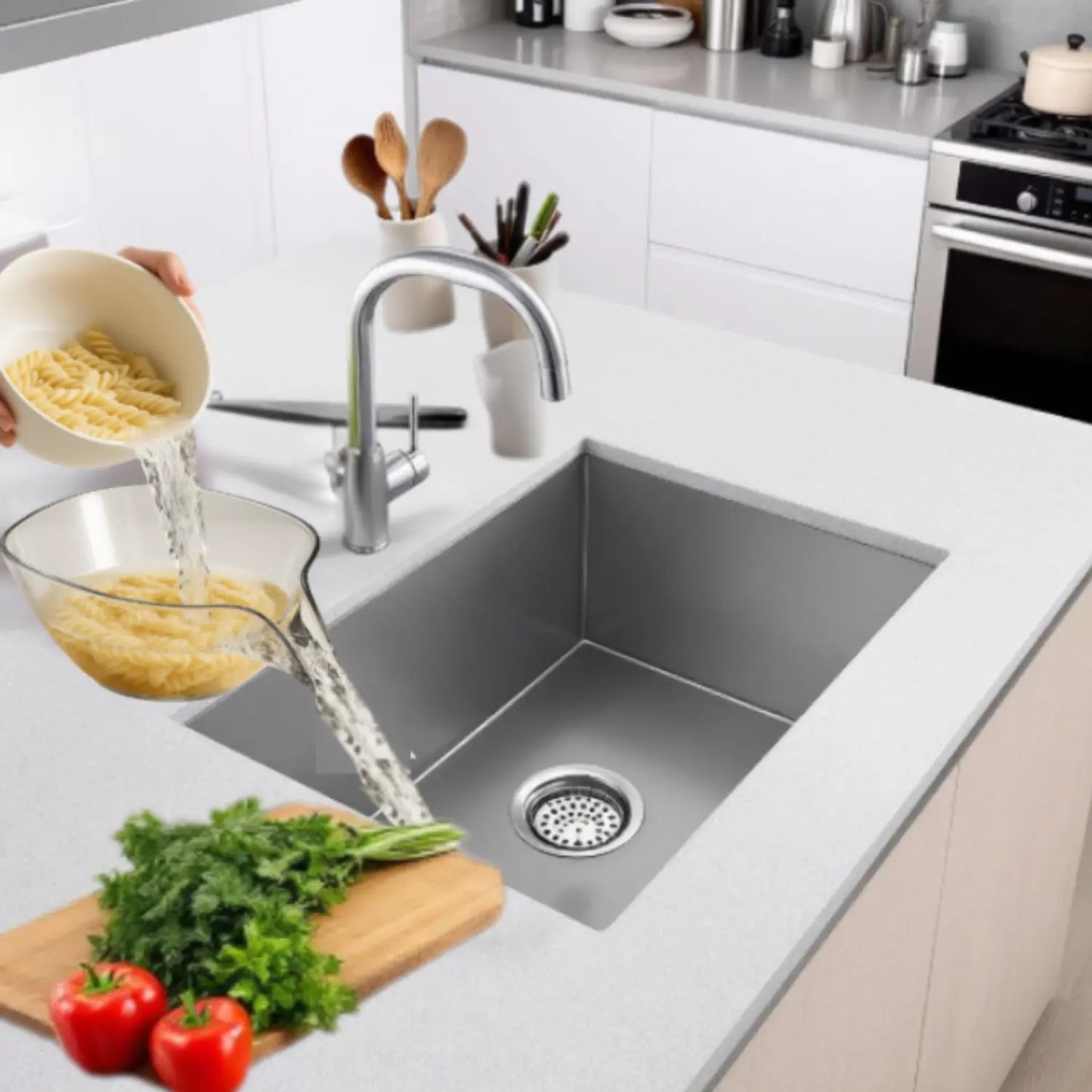 Passoire égouttoir avec drain-PARADIS CUISINE
