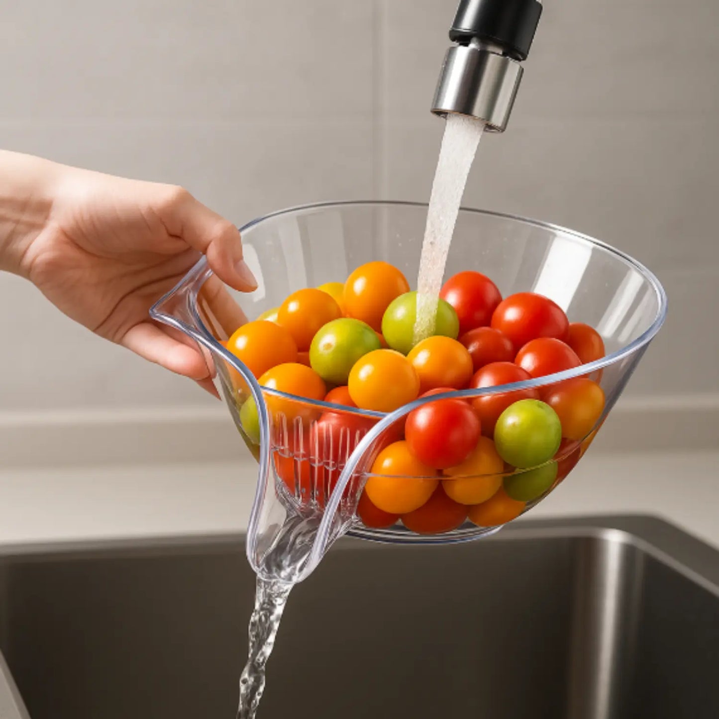 Passoire égouttoir avec drain-PARADIS CUISINE