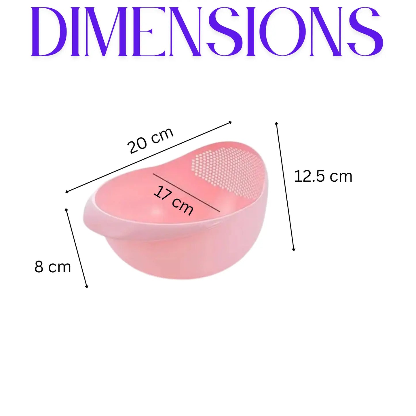 Passoire en plastique dimensions