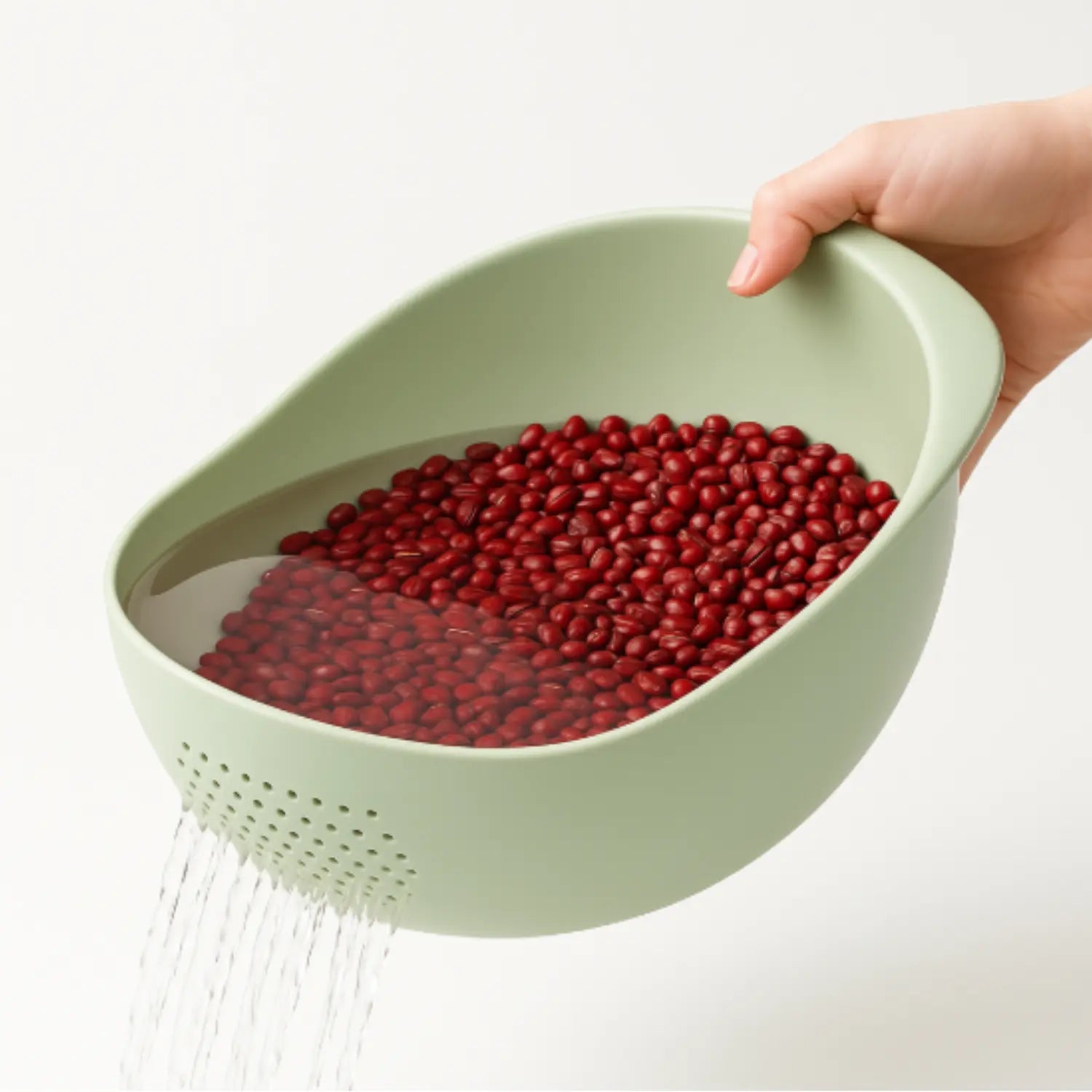 Passoire en plastique haricots rouges
