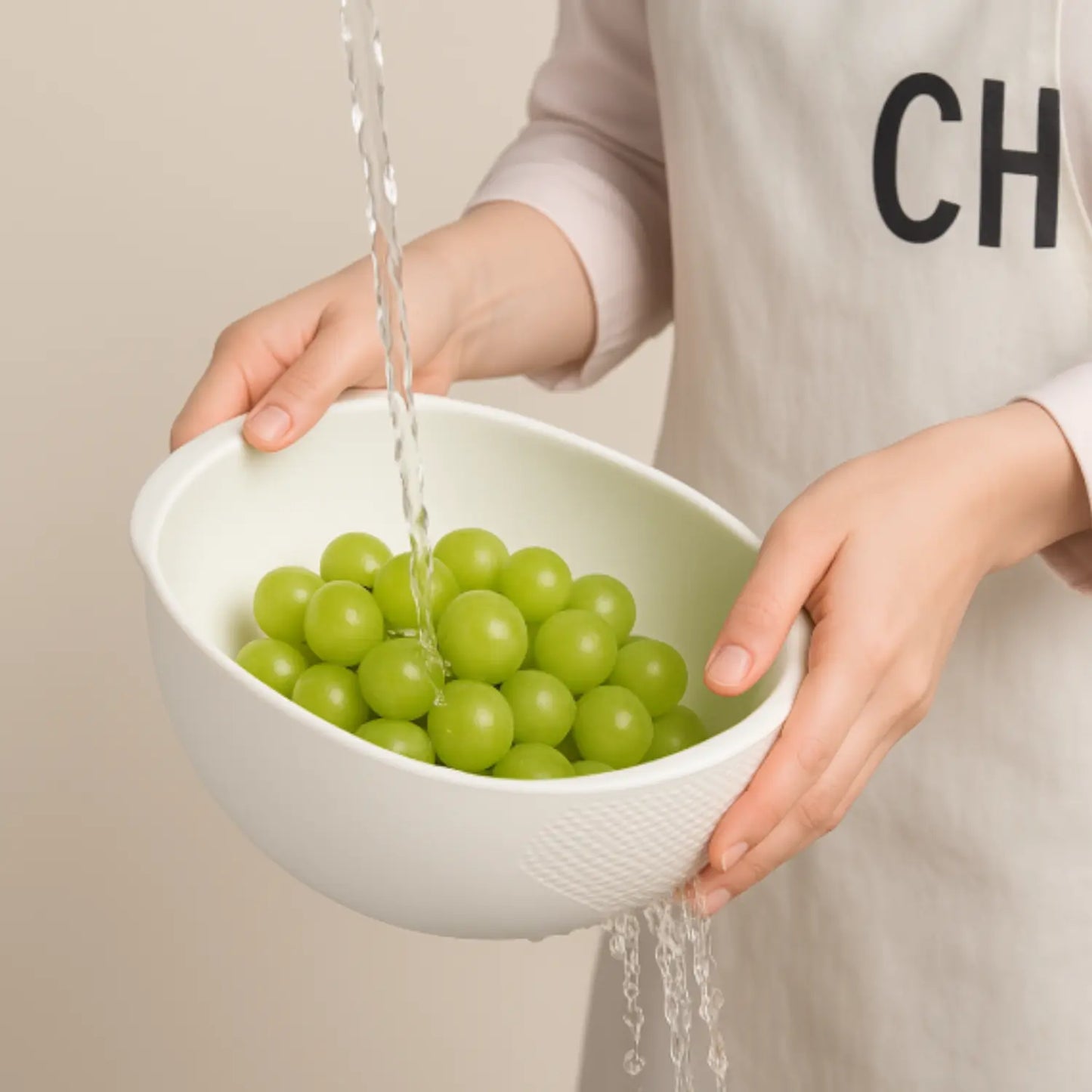 Passoire en plastique raisins