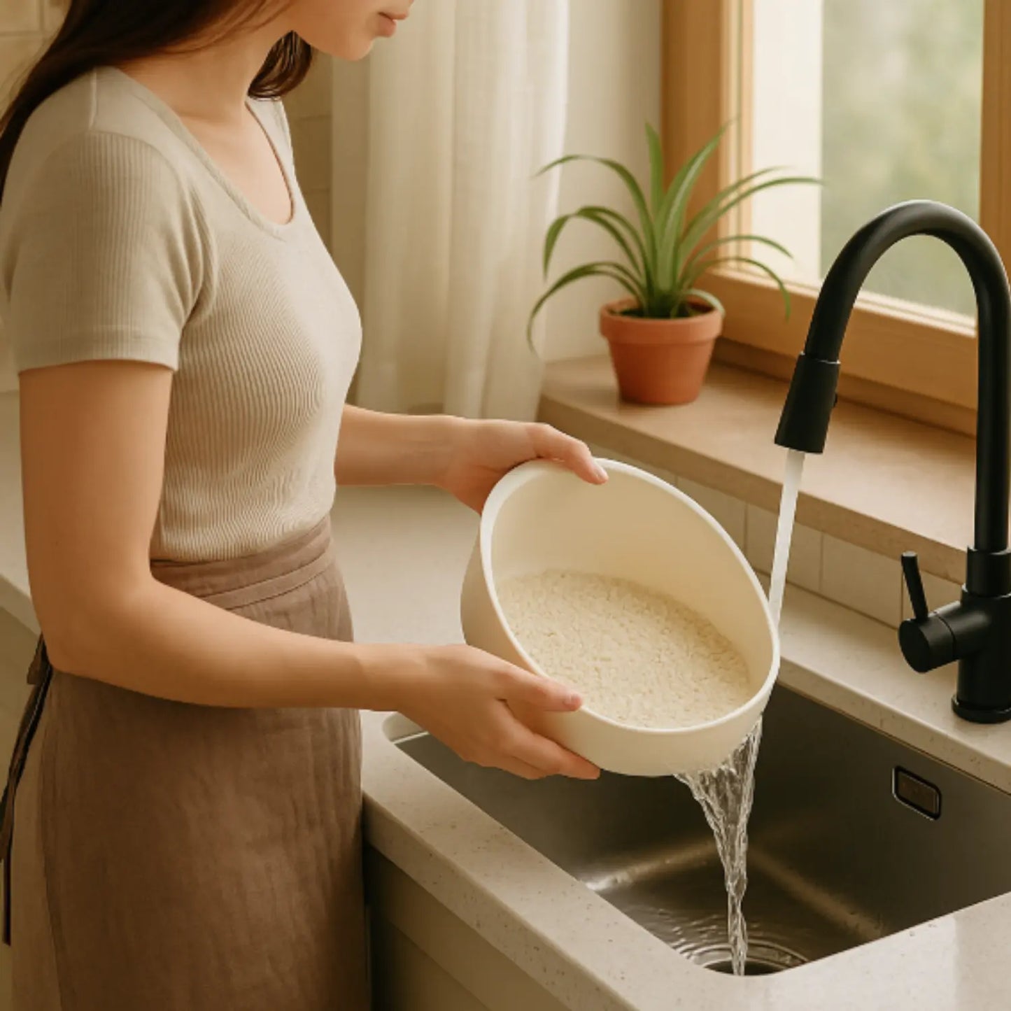 Passoire en plastique riz rinçage 