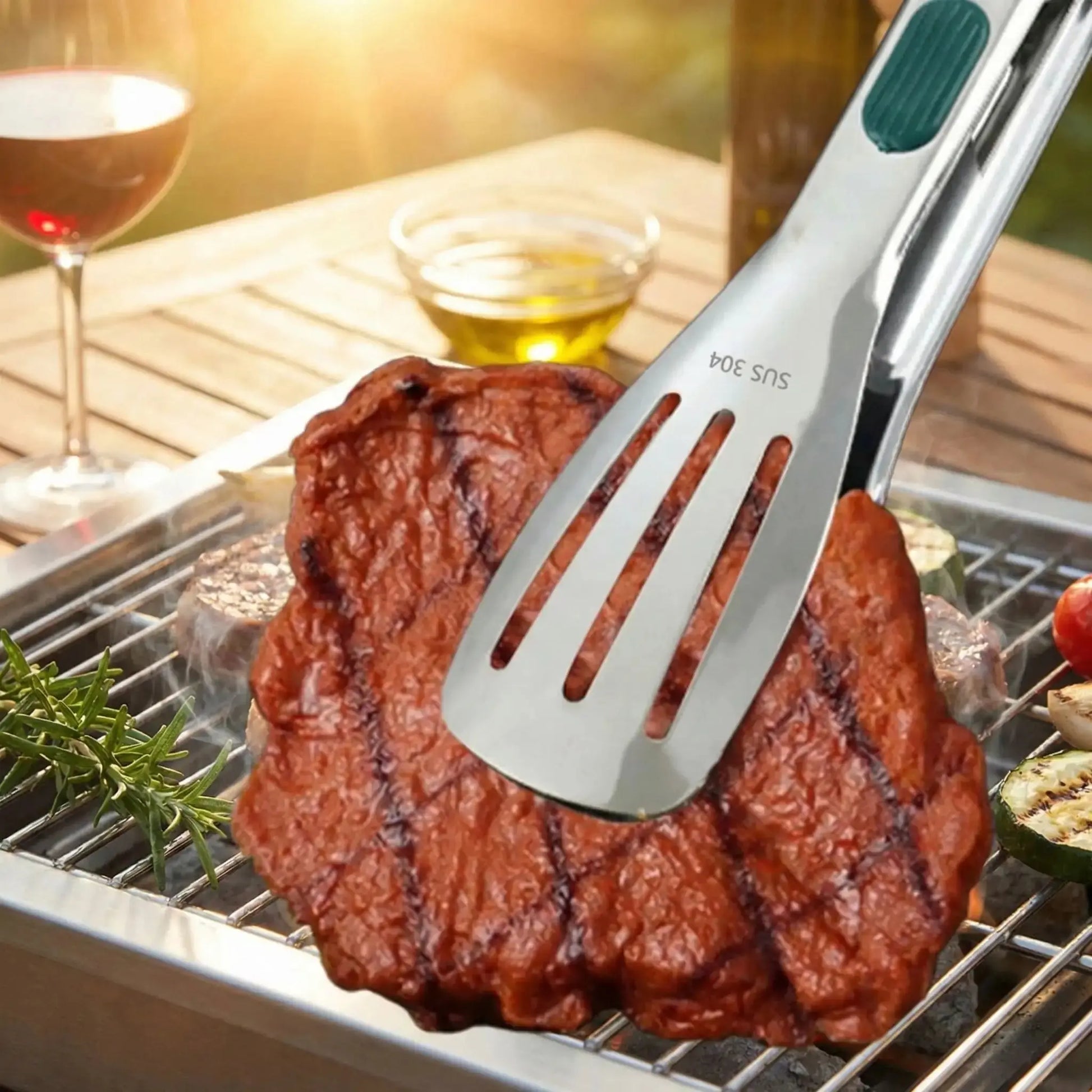 PINCE DE CUISINE 2-EN-1 │ PREMIUM INOX Paradis Cuisine