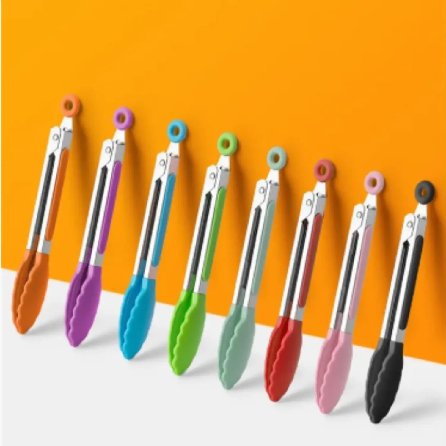 PINCE DE CUISINE EN ACIER ET SILICONE │ PINCE ALIMENTAIRE Paradis Cuisine