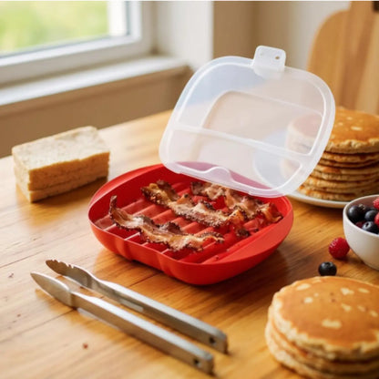 PLATEAU À BACON POUR MICRO ONDES EN SILICONE │ SILICONE-BACON-MAKER Paradis Cuisine