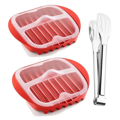 PLATEAU À BACON POUR MICRO ONDES EN SILICONE │ SILICONE-BACON-MAKER Paradis Cuisine