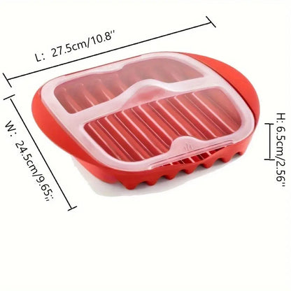 PLATEAU À BACON POUR MICRO ONDES EN SILICONE │ SILICONE-BACON-MAKER Paradis Cuisine