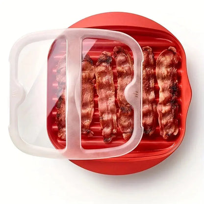 PLATEAU À BACON POUR MICRO ONDES EN SILICONE │ SILICONE-BACON-MAKER Paradis Cuisine