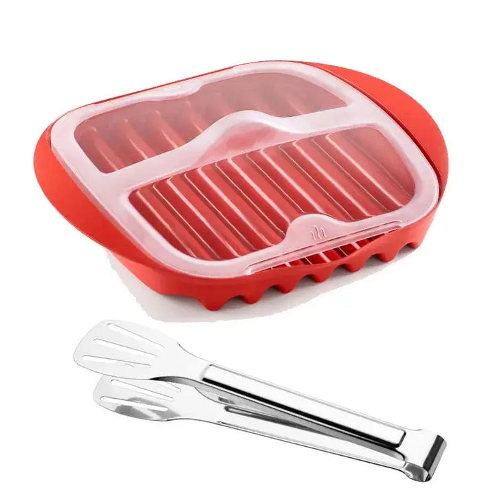 PLATEAU À BACON POUR MICRO ONDES EN SILICONE │ SILICONE-BACON-MAKER Paradis Cuisine