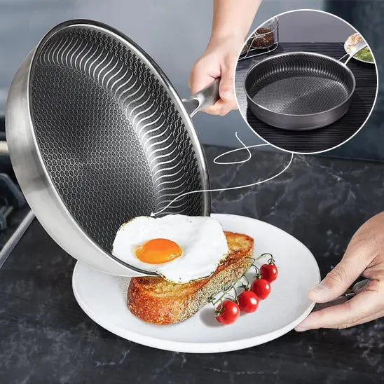 POÊLE INOX │FRYING PAN - PARADIS-CUISINE