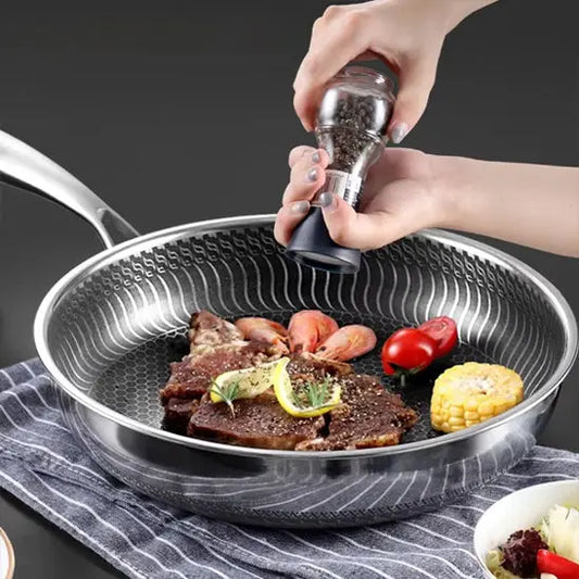 POÊLE INOX │FRYING PAN - PARADIS-CUISINE