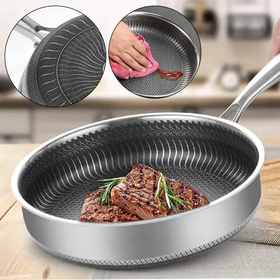 POÊLE INOX │FRYING PAN - PARADIS-CUISINE