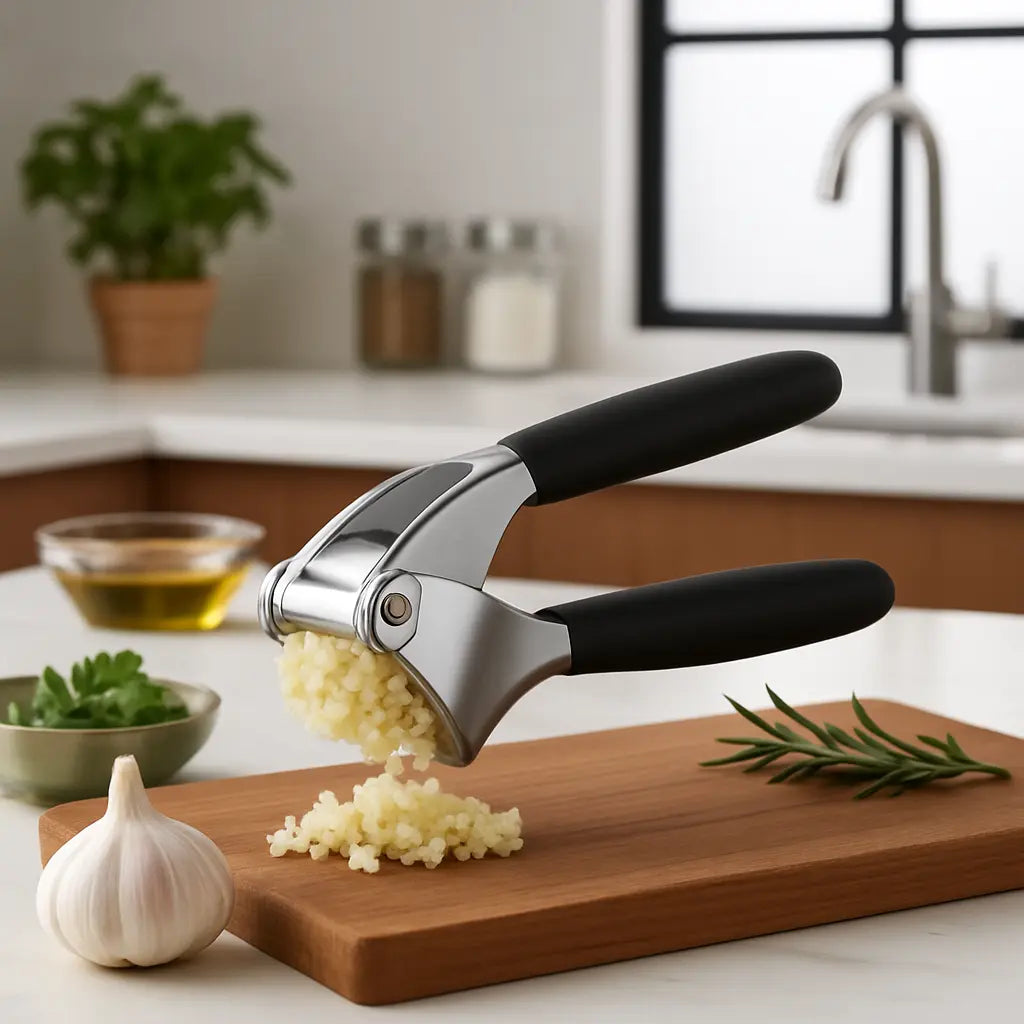 PRESSE AIL À POIGNÉES NOIRES | RUBBER-GARLIC-PRESSER Paradis Cuisine