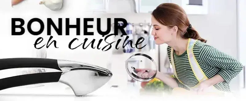 Presse ail poignées  caoutchouc bonheur