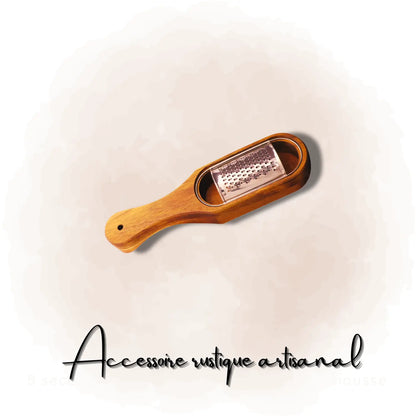 Râpe à fromage en Acacia Collecteur accessoire