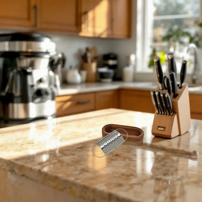 Râpe à fromage en Acacia Collecteur usage