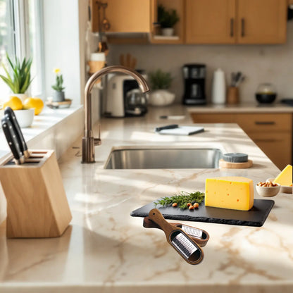 Râpe à fromage en Acacia Collecteur cuisine