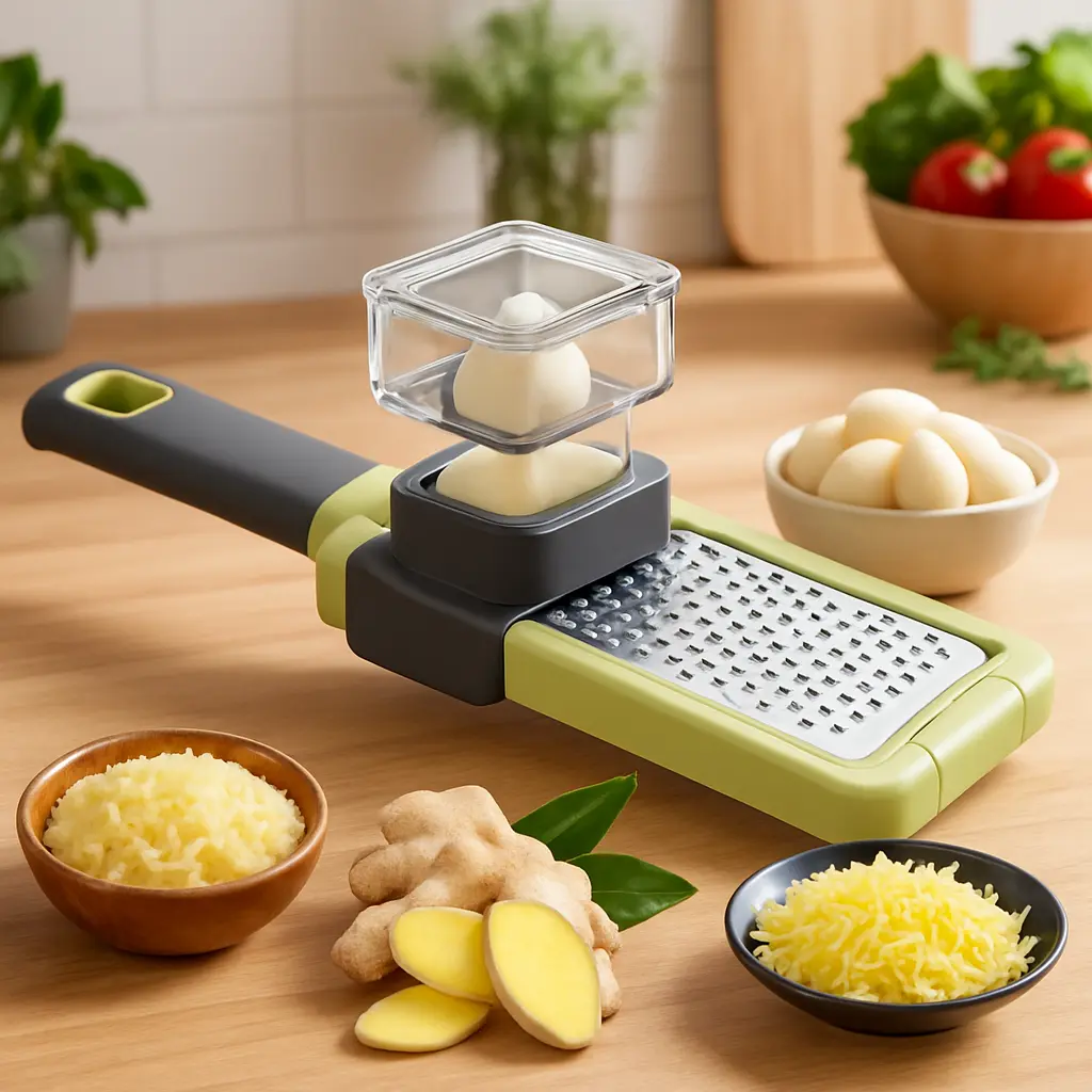 Râpe ail demo principale usage-Paradis Cuisine