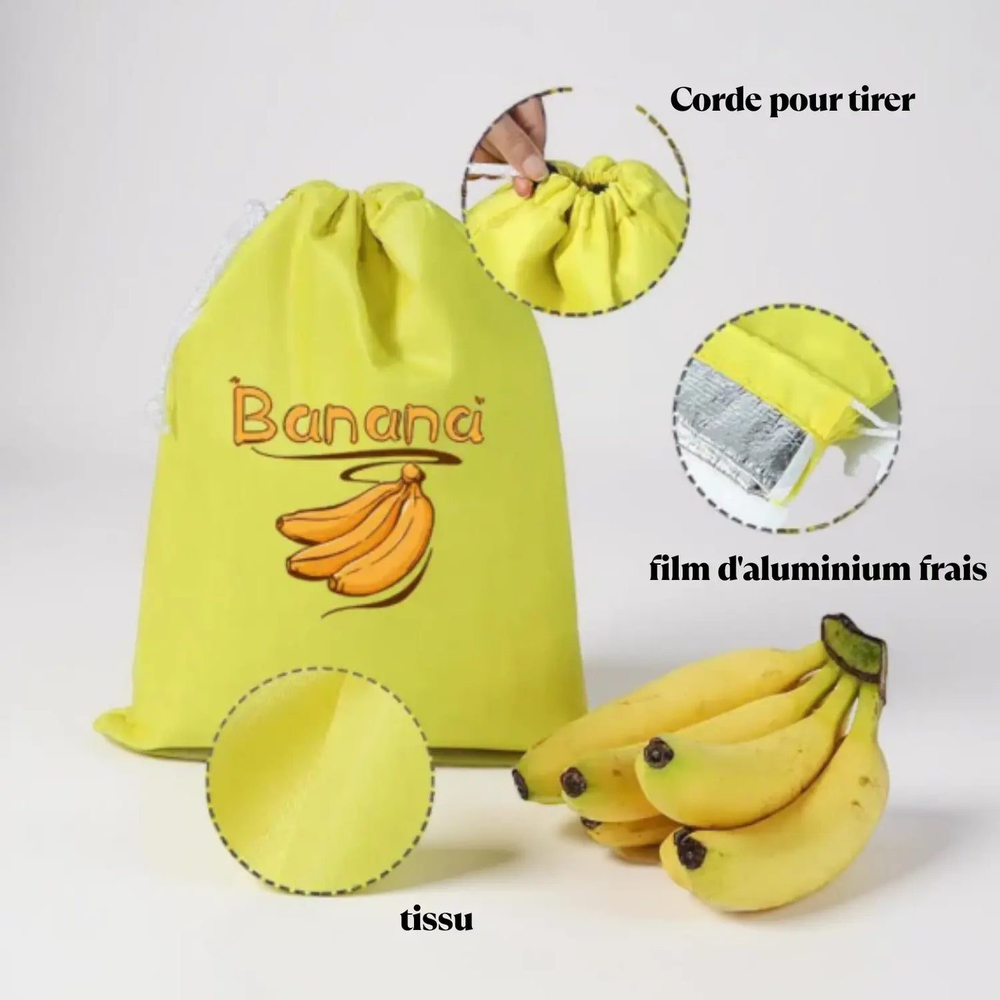 1/3 banana storage bag, vegetable preservation bag, anti ripening, banana storage preservation bag, lightweight and convenient b Paradis Cuisine