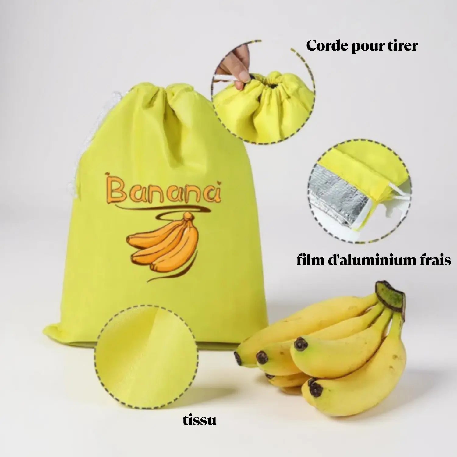 1/3 banana storage bag, vegetable preservation bag, anti ripening, banana storage preservation bag, lightweight and convenient b Paradis Cuisine