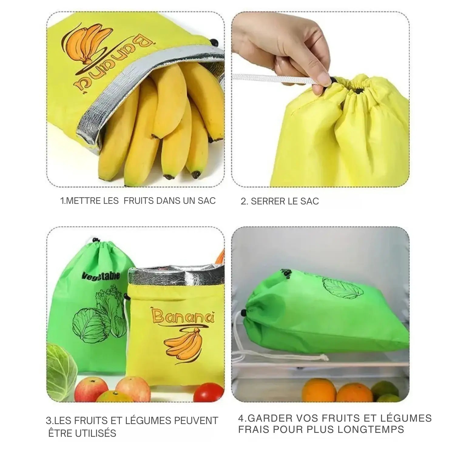1/3 banana storage bag, vegetable preservation bag, anti ripening, banana storage preservation bag, lightweight and convenient b Paradis Cuisine