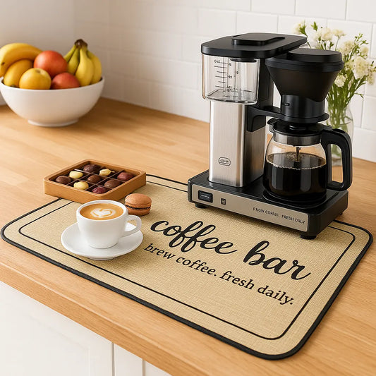 Tapis machine à café propre