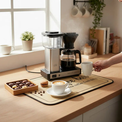 Tapis machine à café propre