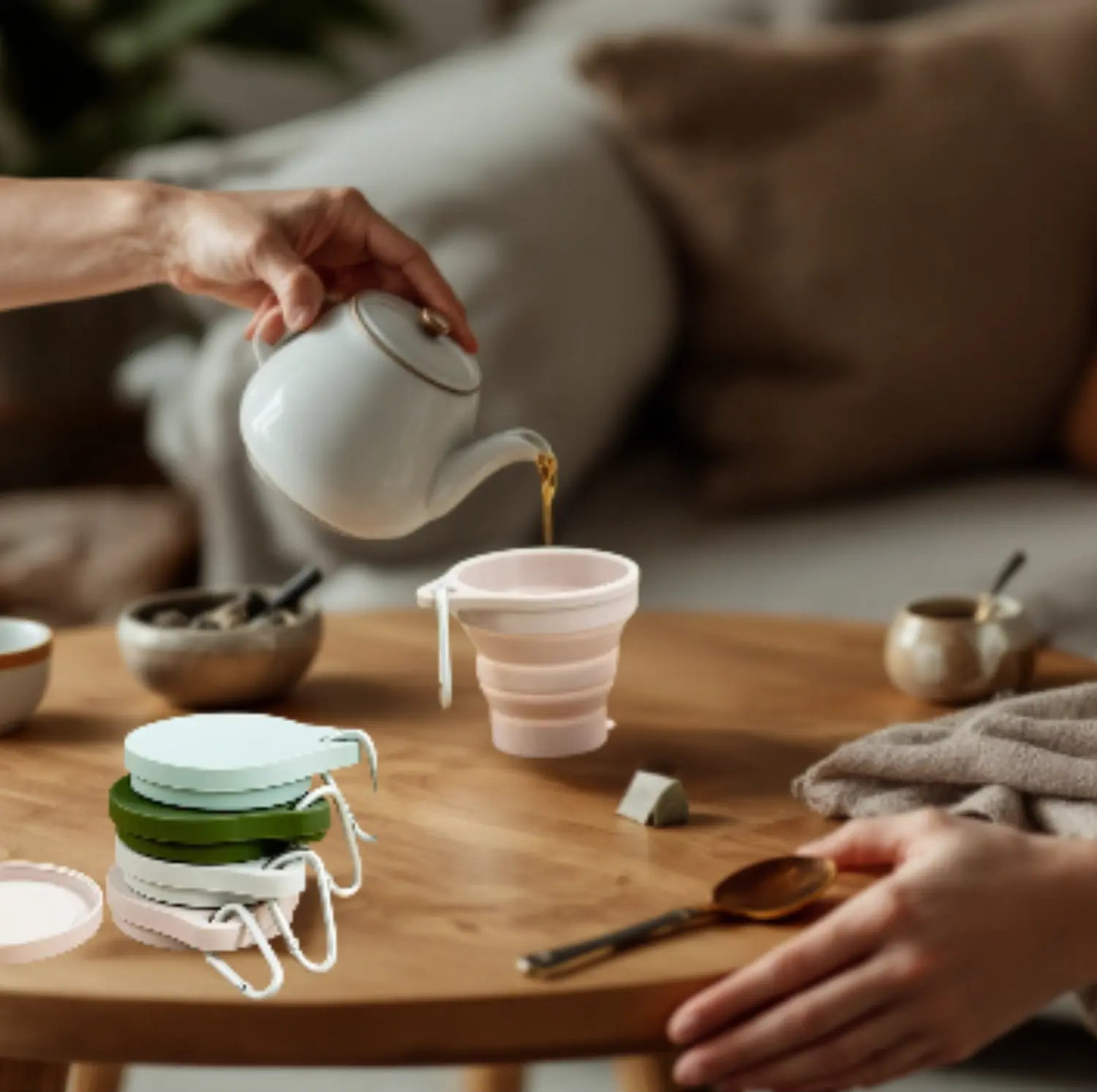 🥛TASSE PLIABLE EN SILICONE│FOLDING CUP Paradis Cuisine