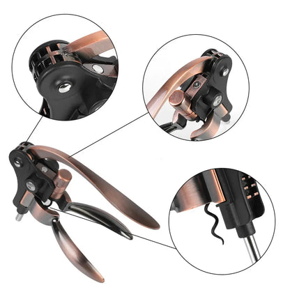 Tir bouchon à   levier étapes